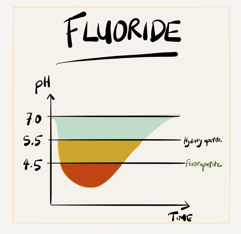 Fluoride pH and Time Graph