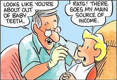 Dentist Comic Out of Baby Teeth
